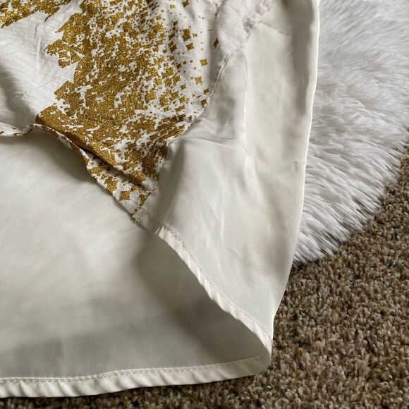 Disney Parks Top Gold Glitter Castle Flowy Women’s Size Large Thin Lightweight - Picture 5 of 9